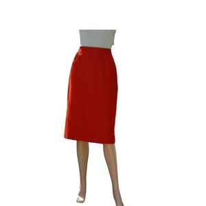 Classic Red Women's Size L / 32” Vintage Straight Skirt. Perfect condition